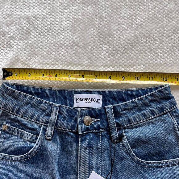 PRINCESS POLLY HIGH WAIST DENIM SHORTS - Picture 6 of 6